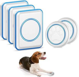 Full House Dog Doorbell for Potty Training, Wireless Pet Doggie Door Bell Training to Go Outside, Waterproof Touch Button, Over 1000 feet Range