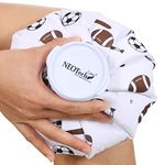 NEOtech Care Ice Bag for Injuries, Swelling, Headache, Pain Relief, First Aid - Cold Pack Screw Top Lid - Reusable, Refillable, Waterproof Pouch/Bladder Style (8 inch, Sports Design)