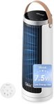Levoit Tower Fan for Bedroom, 20dB Ultra Quiet, 2.5W-7.5W Low Power Consumption, Compact Desk Fan with Strong yet Gentle Cooling Airflow, 12H Timer, 90°Oscillation, 13'' Portable, Powerful & Valuable