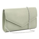 Naimo Faux Leather Evening Bag Envelope Clutch Foldover Elegant Handbag Crossbody Shouder Bag Wedding Party Purse