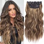 20 Inches Brown Hair Extensions Cli