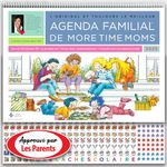 Agenda Familial et Calendrier Familial des Editions More Time Moms, 2025 (15x22 pouces) - Septembre 2024 à Decembre 2025 - Espace plus grand et plus pour une planificaton en profondeur - Comprend plus de 500 autocollants, 16 mois et bien plus encore.