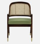 The Gileteen Wooden Rattan Arm Chair for Dining & Living Room. Teak Wood Armchair for Living Room Bedroom (Arm Chair)