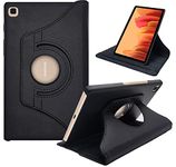 CEDO Samsung Tab A7 (10.4 Inch) (2020) SM-T500 / T505 Flip Cover | Leather Finish | 360 Degree Rotate Flip Cover | Shockproof Style Back Cover Case (Black)