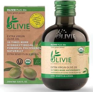 Organic High Polyphenol Rich Extra Virgin Olive Oil OLIVIE PLUS 30X | Moroccan Desert Olive Oil | EVOO | MD Recommended | Organic, Kosher | 250 ml Glass Bottle
