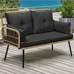 Outdoor Wicker Loveseat