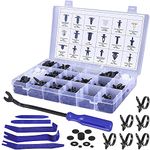 MMOBIEL 447 Pcs Auto Body Fastener Rivet Clip Set with Fastener Remover Tool Set Auto Trim Removal Tool for Car Panel, Bumper, Trim Screws Replacement
