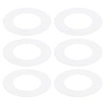 PATIKIL Goof Rings for 2.5-3" Inch Recessed Light Trim, 6 Pcs Metal Goof Rings Cover for Ceiling Wall Fixtures Can Lighting Down Light LED, ID 2.99", OD 4.72", Matte Finish White