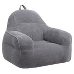 BEJOY Kids Bean Bag, Comfy Kids Bean Bag Chair with Filling Included, Toddler Chair, Beanbags for Children, Grey