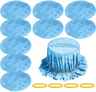 BlueStars 10pcs Reusable Wet Dry Shop Vac Filter VF2002 90107, Disc Vacuum Filters for 5 Gallon and Larger ShopVac Wet Dry Vacuum Cleaners above MACS-200D SS11-450 Vacmaster, with 4pcs Retaining Bands