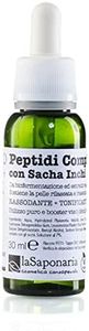 La Saponaria | Peptidi Complex con Sacha Inchi, Siero viso ad azione rassodante + tonificante + lift, Agisce in modo efficace e completo sul ringiovanimento del viso e del décolleté, 30ml