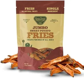 Gaines Family Farmstead Jumbo Sweet Potato Fries for Dogs – 14 oz, Chewy Single Ingredient, Grain-Free Dog Treats, Rawhide-Free Chews, High-Fiber Snacks for Training & Rewards, Made in USA