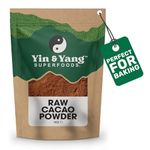 Cacao Powder 1kg, by Yin & Yang Superfoods. Pure and Raw, 100% Natural, High in Fibre and Protein, GMO and Palm Oil Free - Ethically Sourced