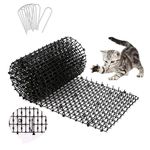 1 PCS Cat Scat Mat, 78inch, Cat Repellent Outdoor, Cat Deterrent Devices Spikes Mat Include 8 Garden Staples, for Garden, Fence, Anti-Cats Network, Bird, Squirrel, Raccoon Spikes