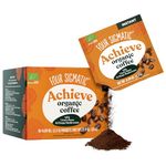 Four Sigmatic Organic Mushroom Coffee | Arabica Instant Coffee Singles with Lion's Mane, Chaga and Rhodiola | Mushroom Coffee Instant Mix for Better Focus and Immune Support | 10 Packets