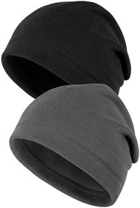 MELLIEX 2 Pezzi Unisex Berretto Invernali, Berretto Cotone Pile Cappello Morbido Caldo Invernale Bici Running Uomo Donna