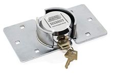 Maypole Heavy Duty Security Lock Suitable For Vans, Sheds & Garages Rust Resistant Chrome 2 kg, Silver