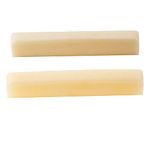 Musiclily Pro Universal Jumbo Unbleached Bone Nut Blank for Acoustic and Electric Guitar(Set of 2)