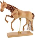 U.S. Art Supply Wooden 16" Horse Artist Drawing Manikin Articulated Mannequin