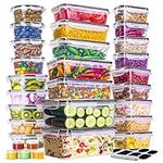 60 Pcs Food Storage Containers with