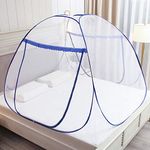 GLKEBY Pop Up Mosquito Net for Double Bed, 180 * 200 * 150cm Large Portable Tent Travel Double Door Zipper Bed Net, Easy Installation,Fine mesh,for Bedroom Outdoor Camping,No Hooks Easy operation