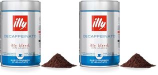illy Coffee, Decaffeinated Ground Coffee, Medium Roast, 100% Arabica Coffee, 250g (Pack of 2)