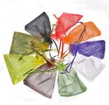 Beading Station BSI - 10 Pcs Useful Organza Drawstring Pouches Gift Bags Assorted Colors 4x5 Inches ~ Pouch Bags Display