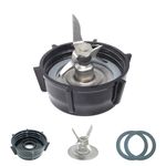 Blender Replacement Parts,for Oster Blender Replacement Parts Blender Ice Blade with Jar Base Cap and Two Rubber O Ring Seal Gasket Compatible With Oster Beehive Osterizer Blender Accessories