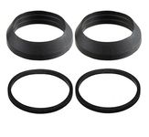 Trap Inlet/Outlet Rubber Washers Mix Pack of 4 for Sink, Drain, Elbow, Basin, Bathroom Trap Fitting