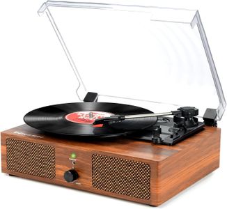 Vinyl Record Player – Brown Retro Turntable