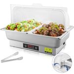 Electric Chafing Dish (1/2 Half Size, Button Temperature Adjustment)