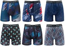 Warriors & Scholars | Mens Boxer Briefs | Boxer Briefs for Men Pack of 6 | Mens Boxer Briefs Underwear | Boys Boxer Briefs, Pack Am20ff W/Fly, L