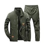 YJKJ Welding Jacket, Jacket Workwear, Armygreen Multiple Pockets Wearable Anti-Scalding Flame Retardant Strong And Sturdy,B,165