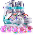 ERNAN Roller Skates,4 Size Adjustab