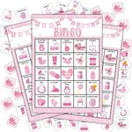 Disfuco Baby Shower Bingo Cards, Baby Shower Bingo Game, Baby Shower Games Cards for Baby Shower, Gender Reveal Party Games Favors Supplies Decorations, 24 Players Bingo Game (A03)