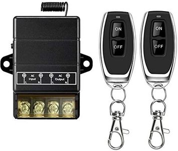 dstfuy Wireless Remote Switch,AC 110V/120V/240V/40A Relay,Wireless RF Switch for Household Appliances,Pump,Dust Collector,Lights,and Electrical Equipment with 328ft Long Range(110V Remote Switch)