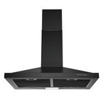 SNDOAS Black Range Hood 30 inch,Wall Mount Range Hood with Ducted/Ductless Convertible,Vent Hoods in Black,Stainless Steel Kitchen Vent Hood with LED Light,30-inch Vent Hood,Black Kitchen Hood