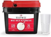 READYWISE - Whey Milk Alternative Bucket, 120 Servings, Emergency, MRE Meal & Drink Supply, Premade, Freeze Dried Survival Drink for Hiking, Adventure and Camping Essentials, Individually Packaged, 25