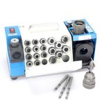 Drill Bits Sharpener, MR-20G Drill bit Grinding Machine 3-20mm, 95° to 135° Point Angle Adjustable Drill Bit Re-Sharpener, Portable Bits Sharpening Machine with 18 Collets