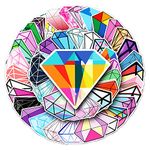 Diamonds Stickers for Boys Girls Teens,Trendy Waterproof Vinyl Stickers for Laptop Hydroflasks Luggage Cup Phone Water Bottles Notebook Tablet Car Bike,Colorful Aesthetic Decals Pack[Diamonds-50Pcs]