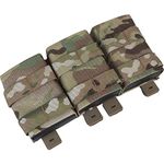 WarmHeartting MOLLE Triple 7.62mm Magazine Pouch Storage, Mag Carrier Holder Pocket for Tactical