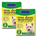 Worming Tablets for Small for Puppies Up to 8kg - 2 Pack | 8 Tablets | One Dose Wormer | Treats Roundworms, Tapeworms and Hookworms | Johnsons (Small Dogs)
