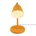 Globe 56083 16" Desk Lamp, Matte Orange, Adjustable Brass Gooseneck, in-Line On/Off Rocker Switch, Home Office Accessories, Desk Lamps for Home Office, Home Décor, Adjustable Lamp