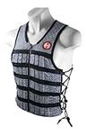 Hyperwear Hyper Vest PRO Unisex 10-Pound Adjustable Weighted Vest for Fitness Workouts, Small, Grey