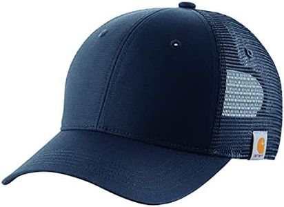 Carhartt Men's Rugged Professional Series Canvas Mesh-Back Cap, Midnight, One Size