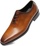 Men's Dress Shoes Oxford Formal Leather Shoes for Men 10US Brown