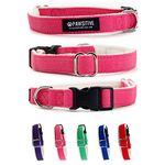 Pawsitive Collars 100% Hemp Dog Collar - We Donate a Collar for Every Collar Sold. Feel good about your purchase and help a shelter in need! (Large, Pink)