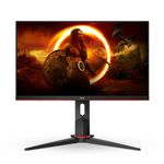 AOC 24G2U/Bk, 24 Inch Gaming Monitor with AMD FreeSync, Built-in Speakers, Full HD IPS Display, 144Hz Refresh Rate, LCD Monitor, 1 ms Response Time, Height and Tilt Adjustment