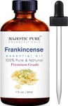 MAJESTIC PURE Frankincense Essential Oil | 100% Pure and Natural Frankincense Oil | Premium Grade Essential Oils for Hair Care, Home Diffusers, Skin, Aromatherapy, Massage and Humidifiers | 30 ml