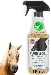 Pure Sole Thrush Treatment for Horses Hoof Spray Hoof Cleanse | All Natural Spray for A Healthy Horse Hoof, Use for White Line, Abscess Treatment, Cracks, and Hoof Wall Separation - 16 oz.